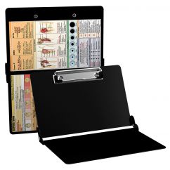 WhiteCoat Clipboard® - Black Nursing Edition - Slightly Damaged